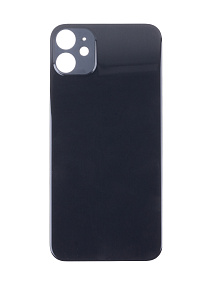 Задняя крышка iPhone 11 (стекло) черный - Премиум
