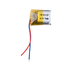 АКБ универсальная для TWS наушников 501012p 3,7v Li-Pol 70 mAh (5*10*12 mm)